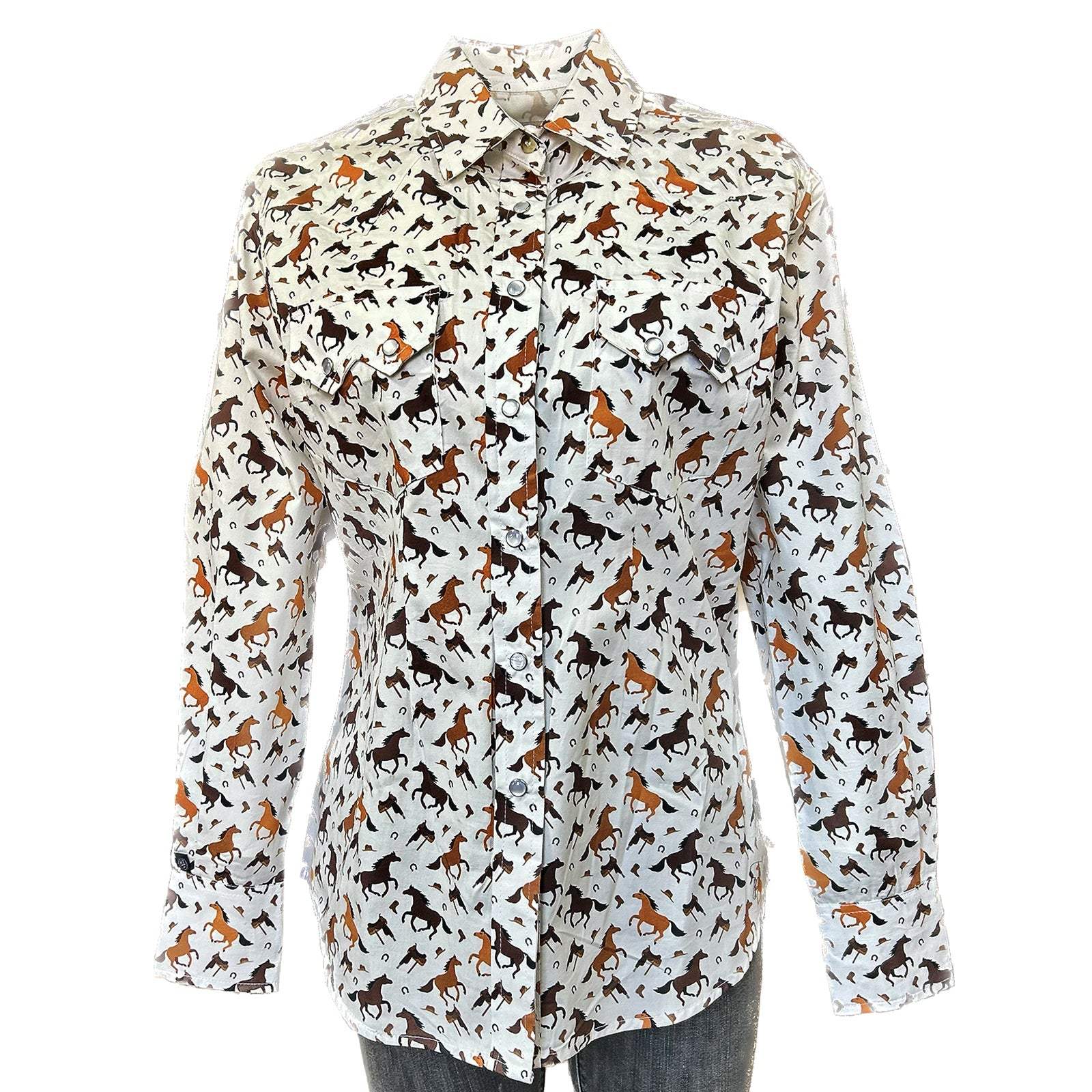 Rockmount Clothing Women's Horse Print Western Shirt - Rockmount Clothing - Flyclothing LLC