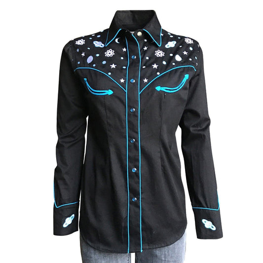 Rockmount Ranch Wear Womens "Out of This World" Embroidered Western Shirt - Rockmount Clothing