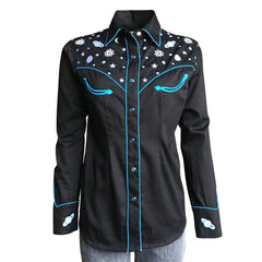 Rockmount Ranch Wear Womens "Out of This World" Embroidered Western Shirt - Flyclothing LLC