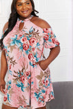 Sew In Love Full Size Fresh-Cut Flowers Cold-Shoulder Dress - Trendsi - Flyclothing LLC