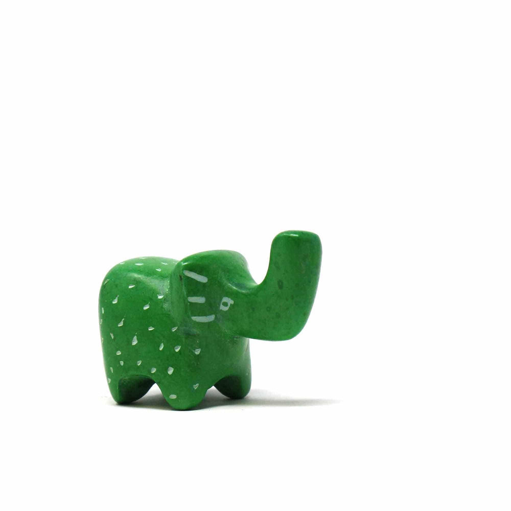 Soapstone Tiny Elephants - Assorted Pack of 5 Colors - SMOLArt - Flyclothing LLC