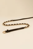 PU Chain Skinny Belt - Trendsi