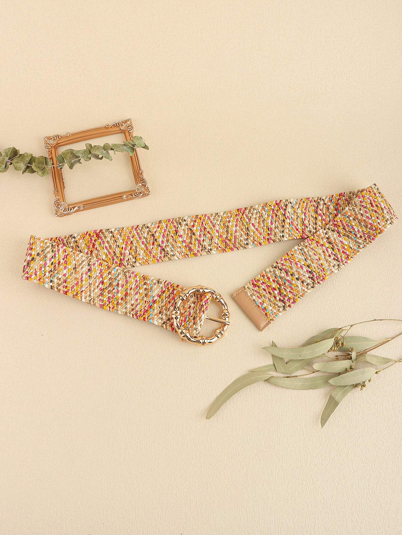 Multicolored Wide Belt - Trendsi - Flyclothing LLC
