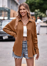 Textured Dropped Shoulder Longline Shirt - Trendsi - Flyclothing LLC