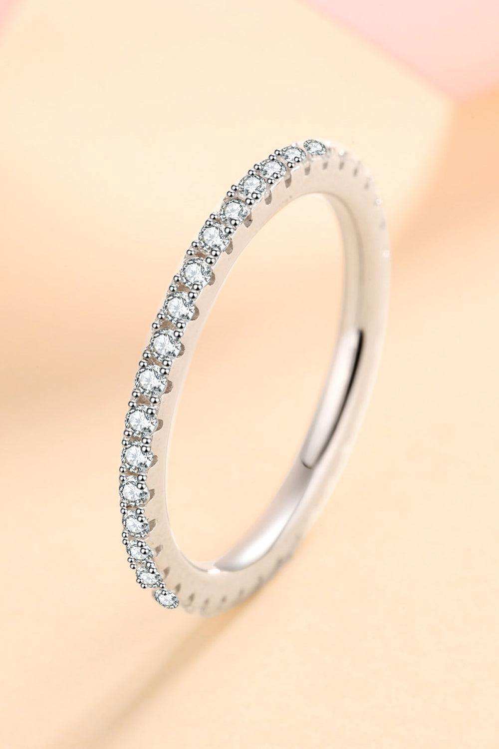 Curious Time 925 Sterling Silver Moissanite Ring - Trendsi - Flyclothing LLC
