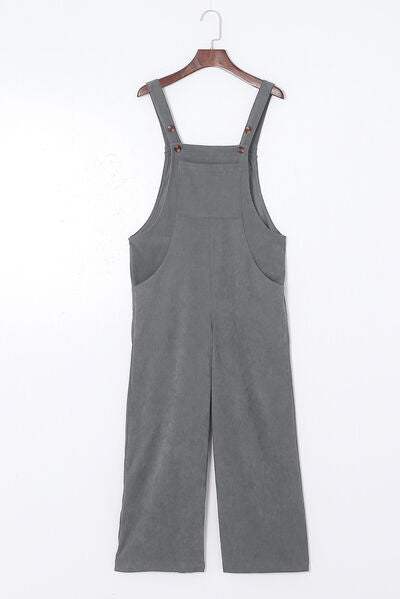 Pocketed Wide Leg Overall - Trendsi - Flyclothing LLC