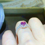 1 Carat Moissanite 925 Sterling Silver Ring - Trendsi - Flyclothing LLC