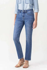 Lovervet Full Size Maggie Midrise Slim Ankle Straight Jeans - Trendsi - Flyclothing LLC