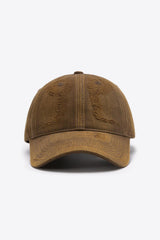 Distressed Adjustable Baseball Cap - Trendsi