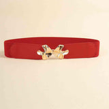 Alloy Buckle Elastic Belt - Trendsi - Flyclothing LLC