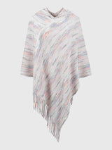 Fringe Hem Hooded Poncho - Trendsi - Flyclothing LLC