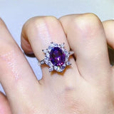 2 Carat Moissanite 925 Sterling Silver Ring - Trendsi