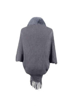 Open Front Fringe Hem Poncho - Trendsi - Flyclothing LLC