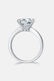 3 Carat Moissanite Side Stone Ring - Trendsi