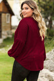 Plus Size Round Neck Dropped Shoulder T-Shirt - Trendsi - Flyclothing LLC
