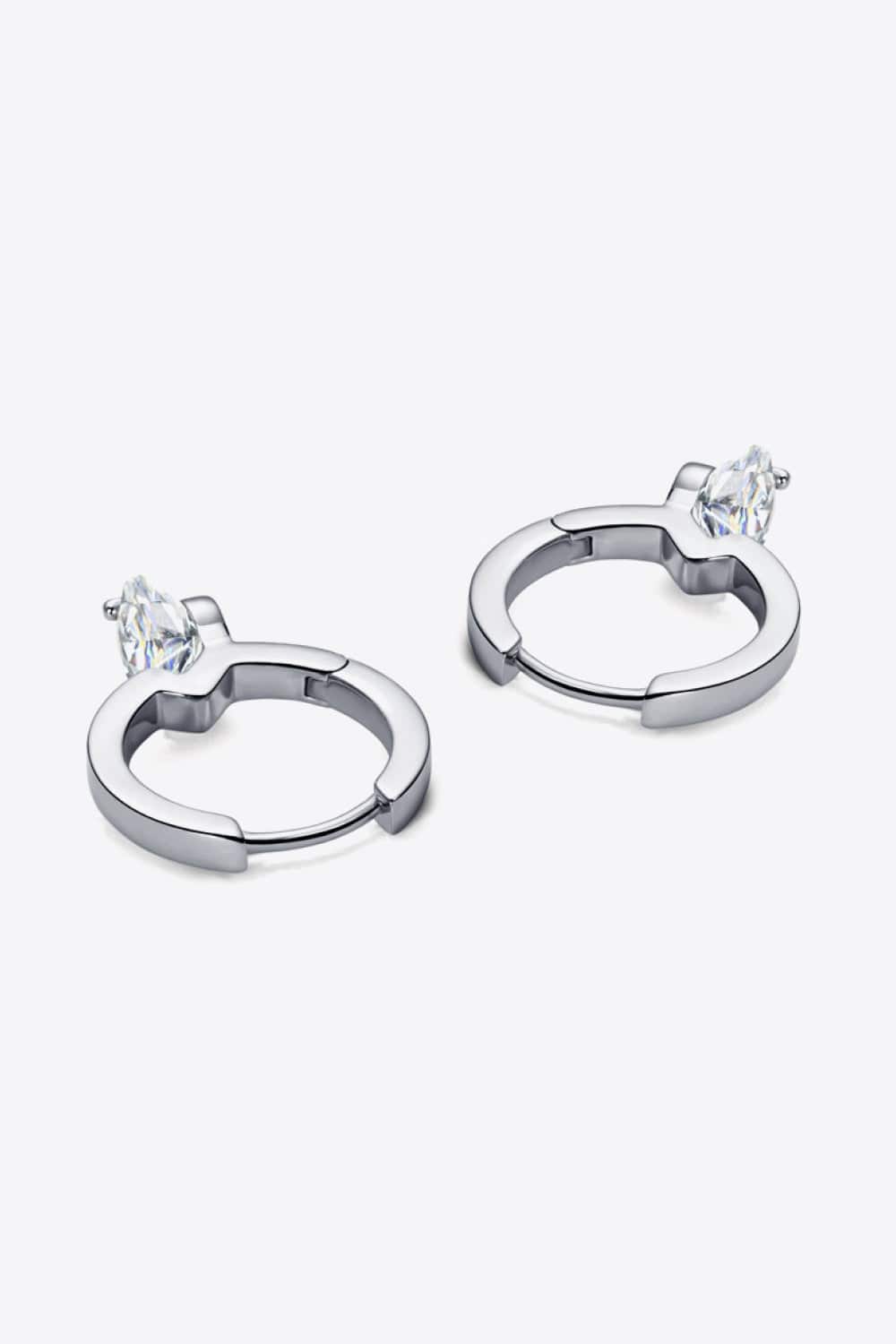 2 Carat Moissanite 925 Sterling Silver Drop Earrings - Trendsi - Flyclothing LLC