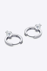 2 Carat Moissanite 925 Sterling Silver Drop Earrings - Trendsi - Flyclothing LLC