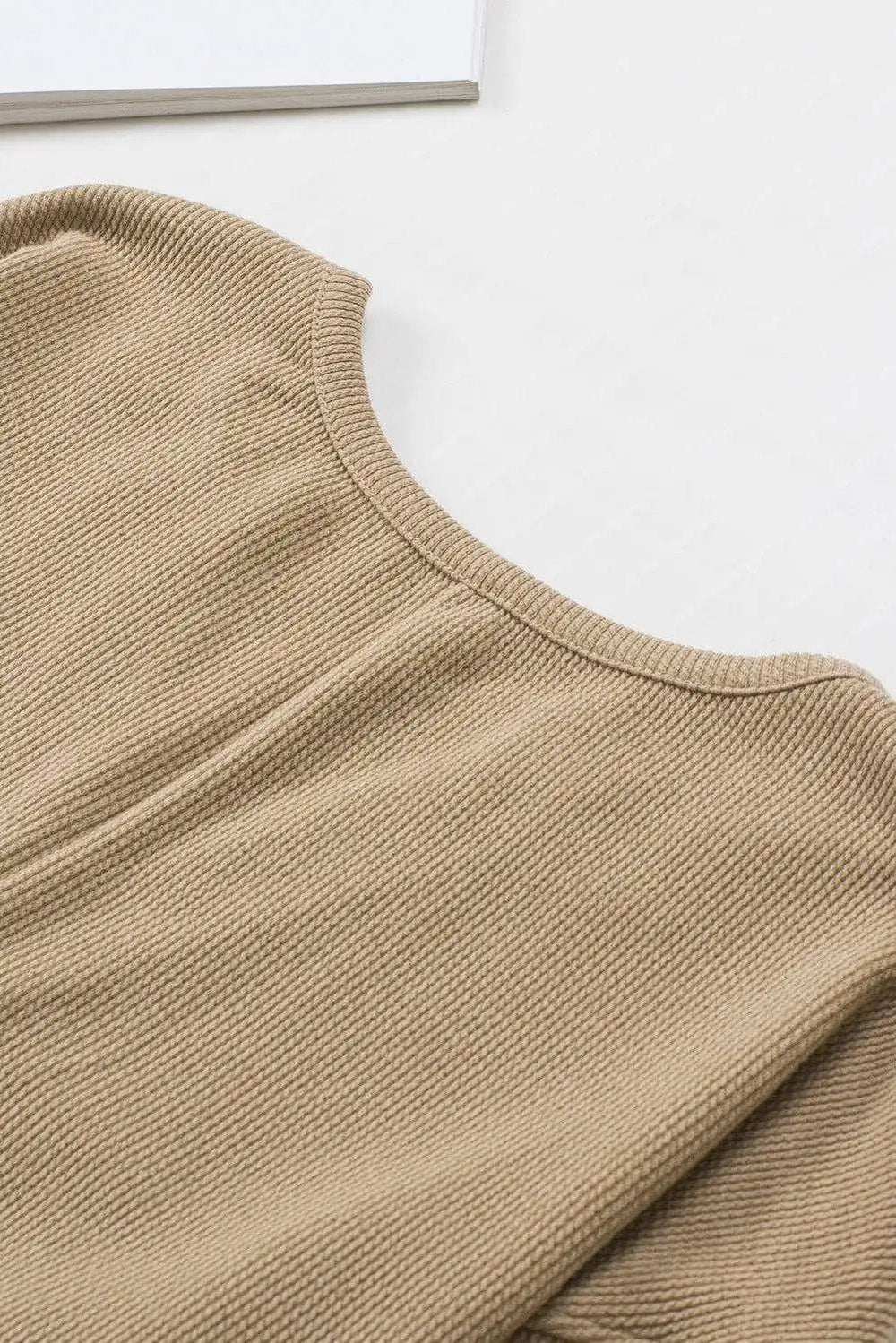 Notched Neck Long Sleeve Romper - Trendsi - Flyclothing LLC