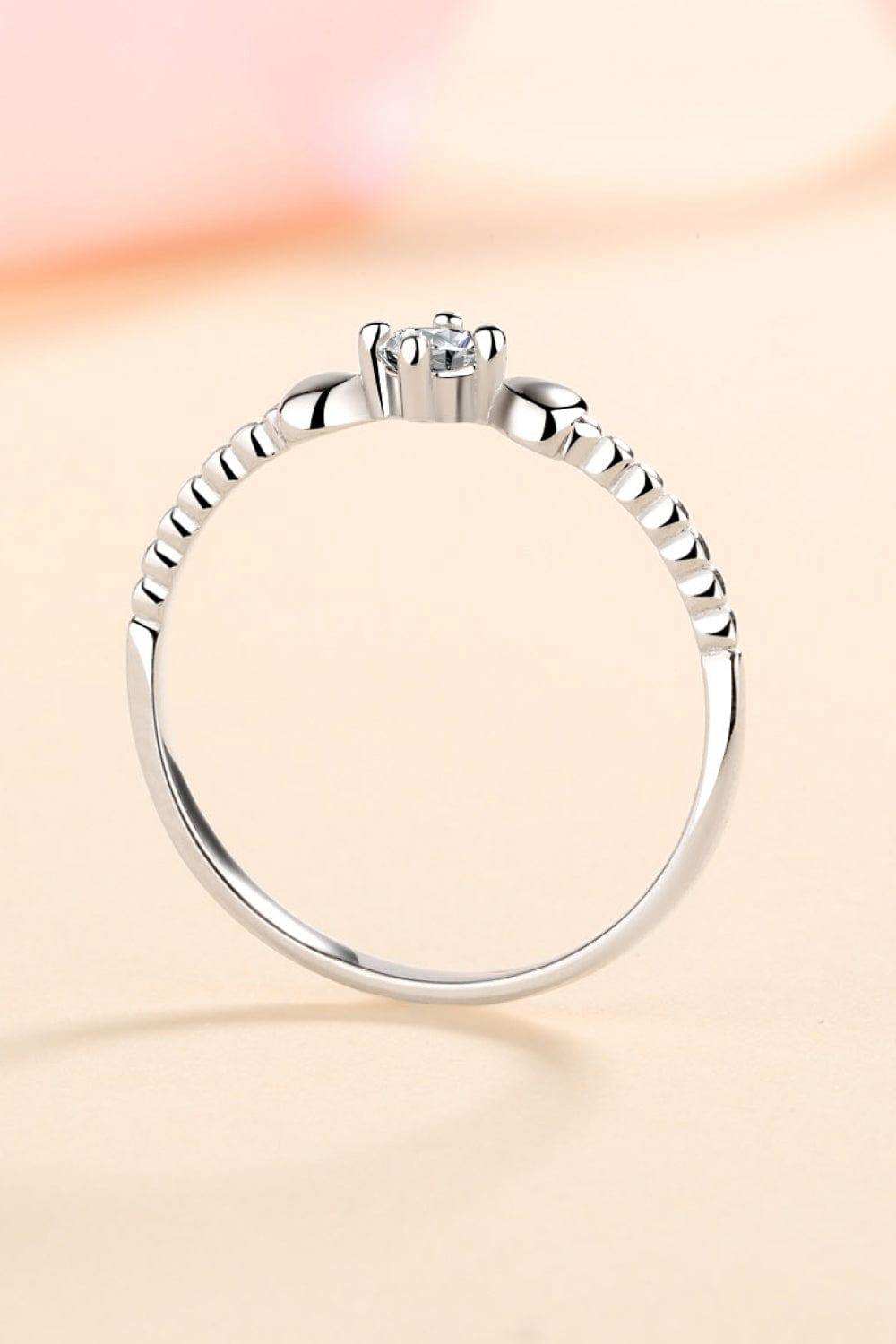 Moissanite Heart 925 Sterling Silver Ring - Trendsi - Flyclothing LLC