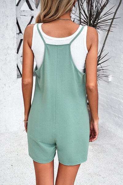 Spaghetti Strap Romper with Pockets - Trendsi - Flyclothing LLC