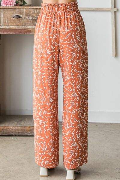 Heimish Full Size Printed Tied Straight Casual Pants - Trendsi - Flyclothing LLC