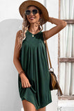 Round Neck Sleeveless Mini Dress - Trendsi - Flyclothing LLC
