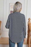 Printed Buttoned Long Sleeve Shirt - Trendsi - Flyclothing LLC