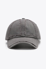 Distressed Adjustable Baseball Cap - Trendsi - Flyclothing LLC