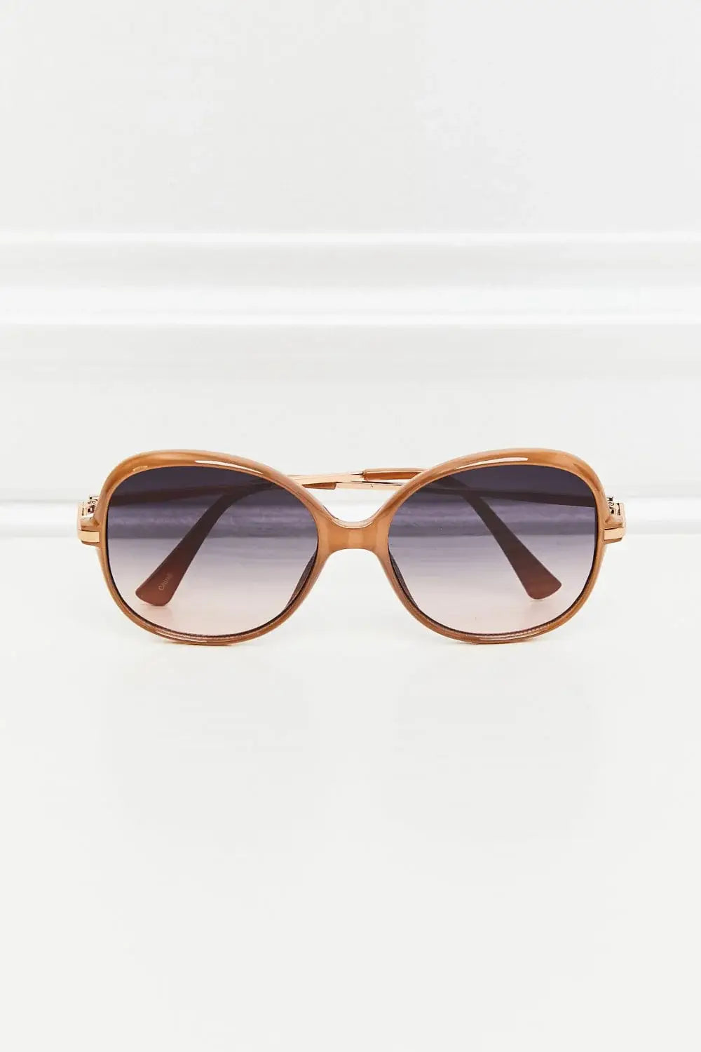 Metal-Plastic Hybrid Full Rim Sunglasses - Trendsi - Flyclothing LLC