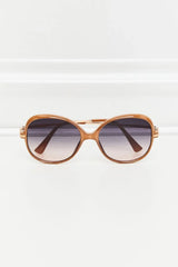 Metal-Plastic Hybrid Full Rim Sunglasses - Trendsi - Flyclothing LLC