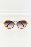 Metal-Plastic Hybrid Full Rim Sunglasses - Trendsi - Flyclothing LLC