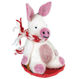Piggles the Pig Felt Ornament - Wild Woolies (H) - Wild Woolies (H)