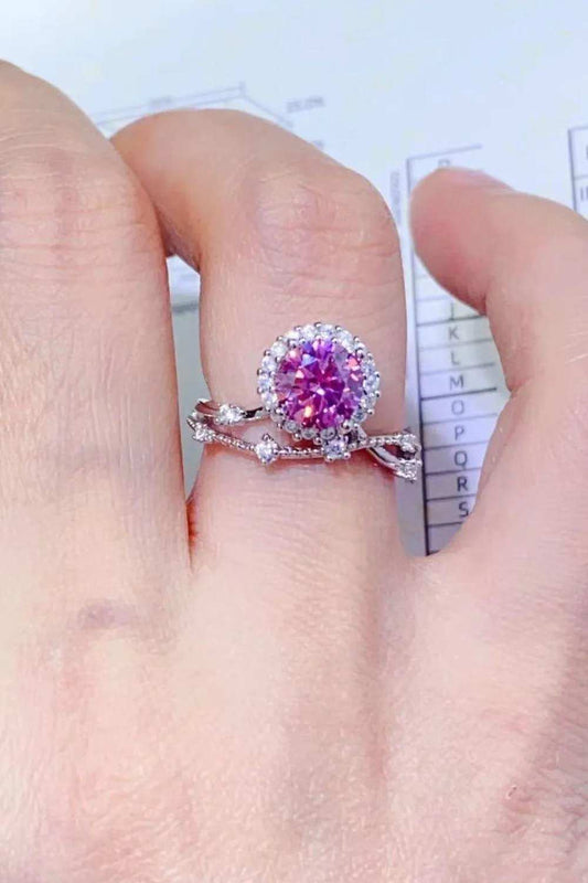 1 Carat Moissanite 925 Sterling Silver Ring - Trendsi - Flyclothing LLC