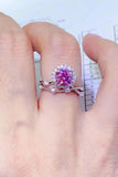 1 Carat Moissanite 925 Sterling Silver Ring - Trendsi