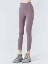 Wide Waistband Cropped Sports Leggings - Trendsi - Flyclothing LLC