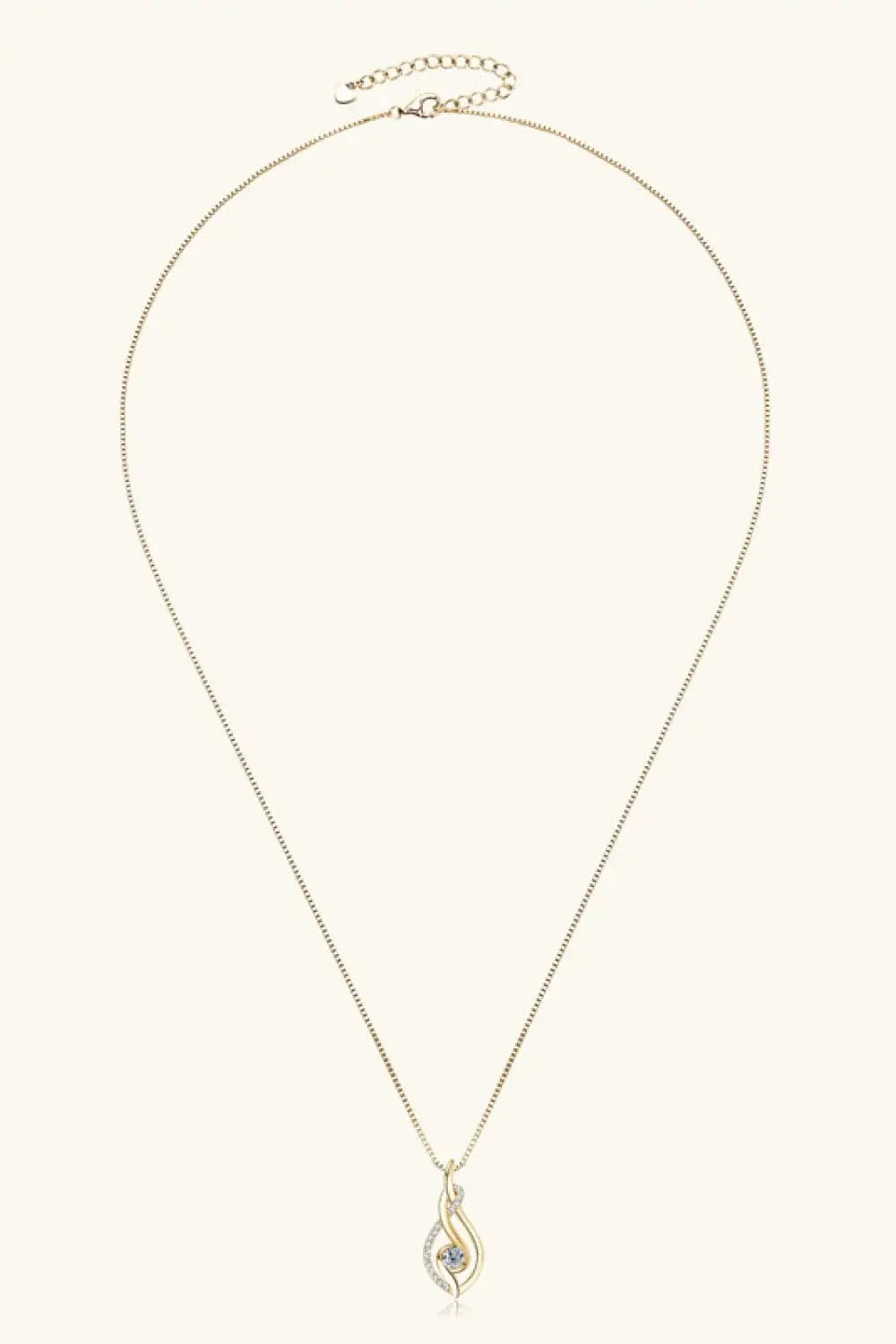 Moissanite 925 Sterling Silver Necklace - Trendsi - Flyclothing LLC