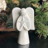 Angel Soapstone Sculpture Holding Star - SMOLArt - Flyclothing LLC