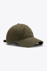 Distressed Adjustable Baseball Cap - Trendsi - Flyclothing LLC