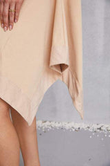 Half Button Handkerchief Hem Dress - Trendsi - Flyclothing LLC