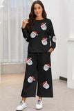 Santa Sequin Round Neck Top and Pants Set - Trendsi - Flyclothing LLC