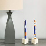 Tall Hand Painted Candles - Pair - Durra Design - Nobunto - Nobunto - Flyclothing LLC