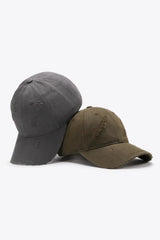 Distressed Adjustable Baseball Cap - Trendsi - Flyclothing LLC