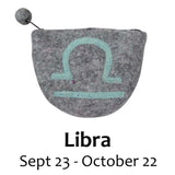 Felt Libra Zodiac Coin Purse - Global Groove - Global Crafts