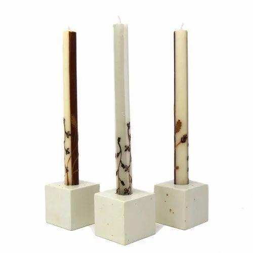 Tall Hand Painted Candles - Three in Box - Kiwanja Design - Nobunto - Nobunto - Flyclothing LLC