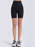 Wide Waistband Sports Shorts - Trendsi - Flyclothing LLC