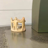 Natural Soapstone Circle of Friends Sculpture - Smolart - Flyclothing LLC