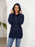 Raglan Sleeve Front Pocket Hoodie - Trendsi - Flyclothing LLC