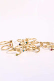 Constellation Stainless Steel Bypass Ring - Trendsi - Flyclothing LLC