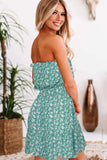 Ditsy Floral Strapless Mini Dress - Trendsi - Flyclothing LLC