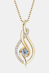 Moissanite 925 Sterling Silver Necklace - Trendsi - Flyclothing LLC